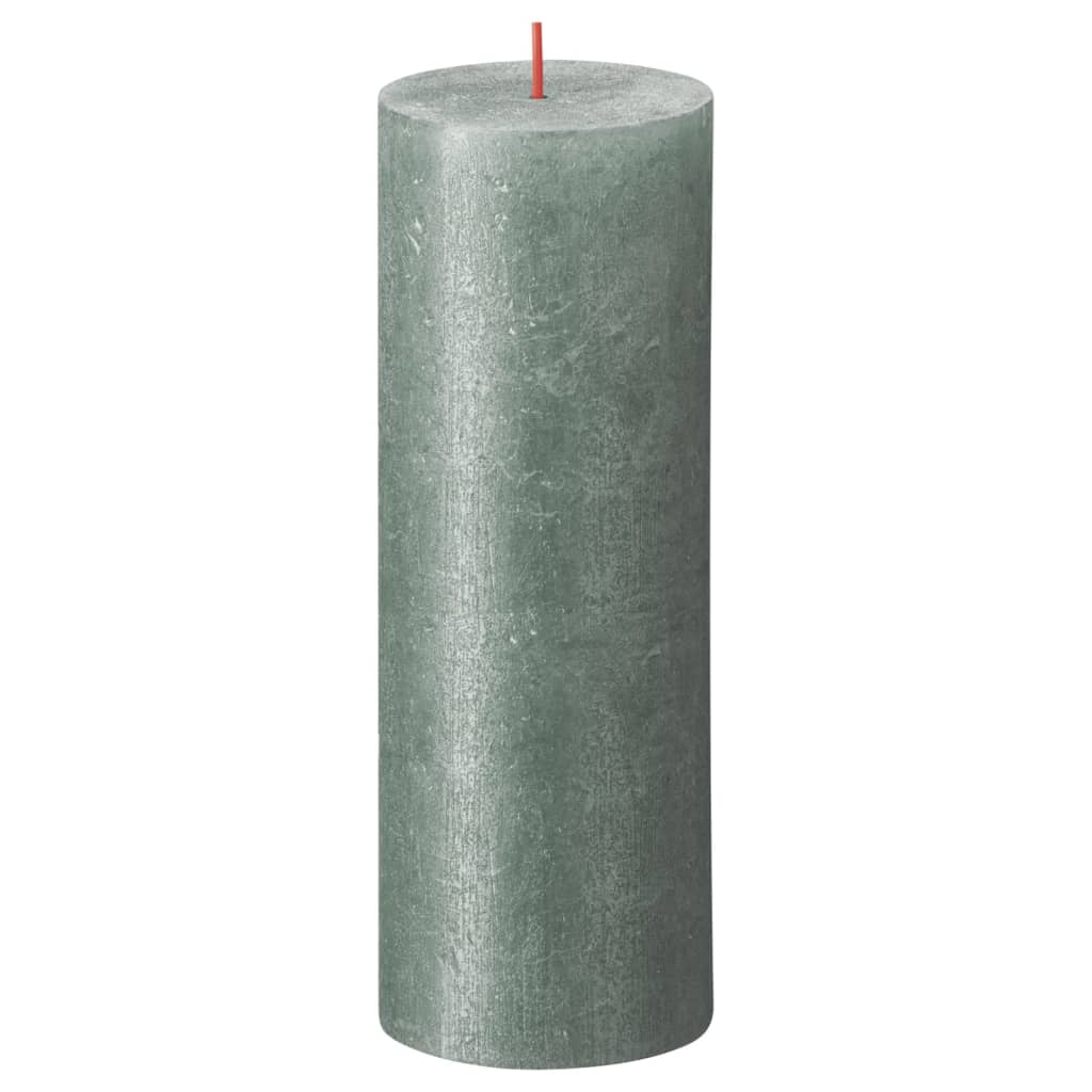 Bolsius Bolsius Stollen Shimmer 4 ST Rustiek 190x68 mm Oxide blue