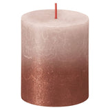 Bolsius Bolsius Stollen Sunset 4 St Rustiek 80x68 Mm Mistro -Pink and Amber