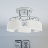 Lampada a soffitto Vidaxl con cappucci di vetro a forma di ellips 5xe14 200w