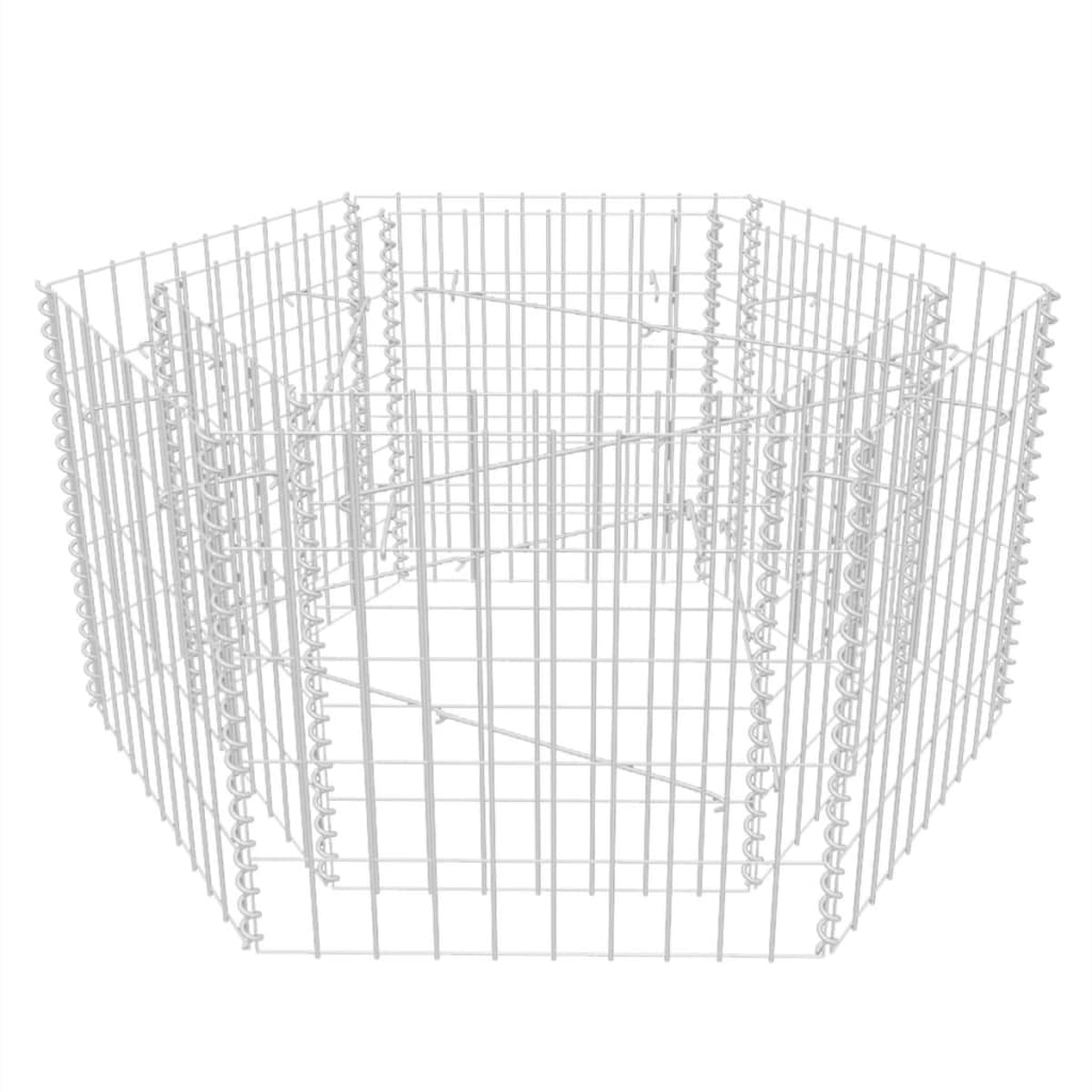 Vidaxl Gabion Planter Insentement Hexagonal 100x90x50 cm