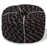 Vidaxl Boot Rope 8 mm 100 m Polropylen Black