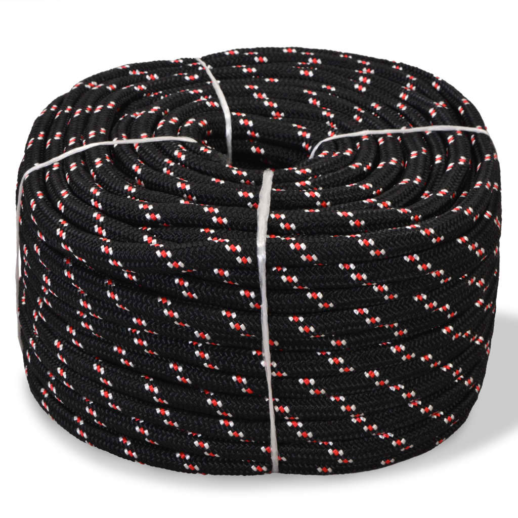 Vidaxl Boot Rope 10 mm 50 m Polypropylene black