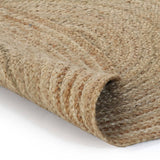 Vidaxl Teppich um 90 cm geflochtene Jute