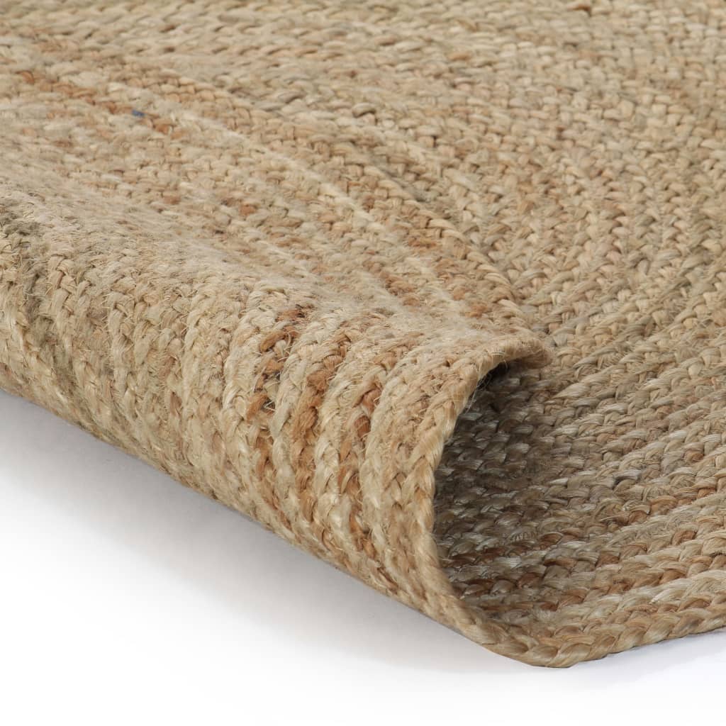 Vidaxl Teppich um 120 cm geflochtene Jute