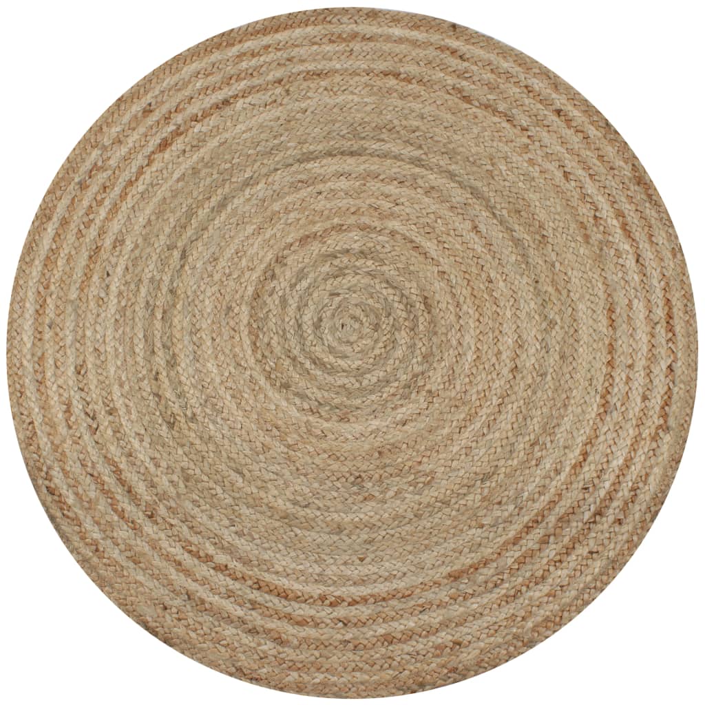 Vidaxl Teppich um 150 cm geflochtene Jute