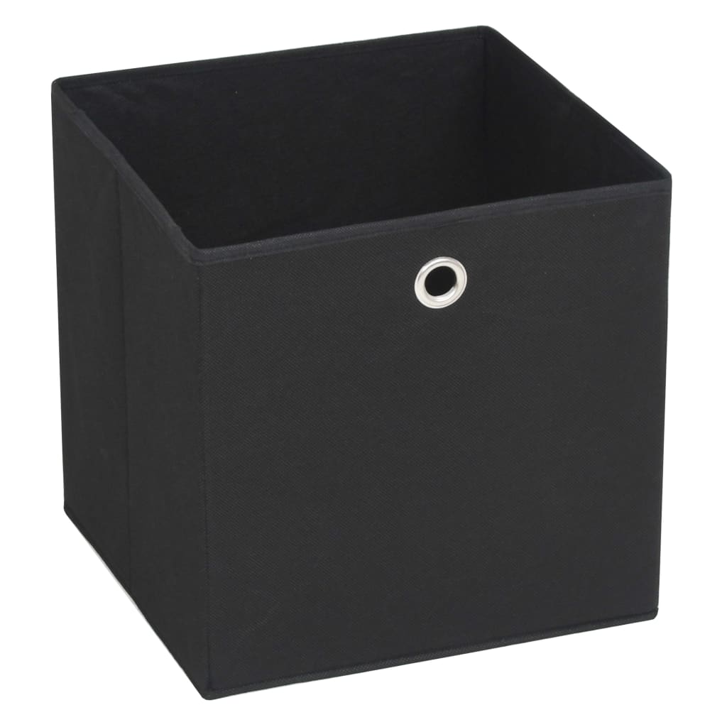Úložné boxy Vidaxl 4 ks 32x32x32 cm Netkaná látka černá