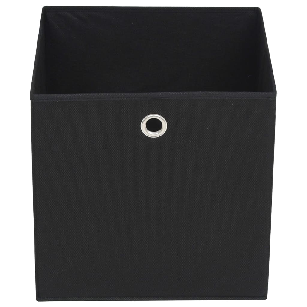 Úložné boxy Vidaxl 4 ks 32x32x32 cm Netkaná látka černá
