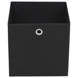 Úložné boxy Vidaxl 4 ks 32x32x32 cm Netkaná látka černá