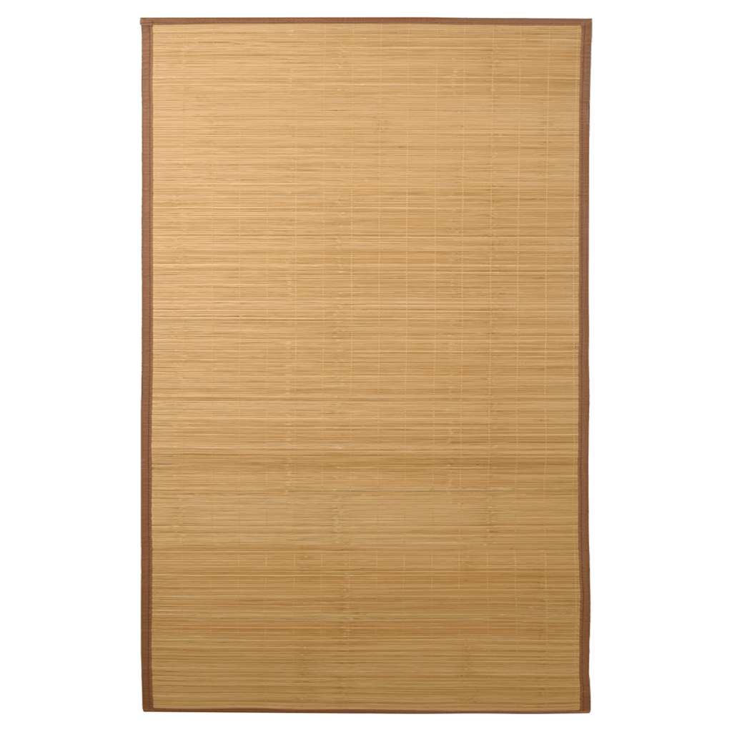Vidaxl preproga 100x160 cm bambus rjava
