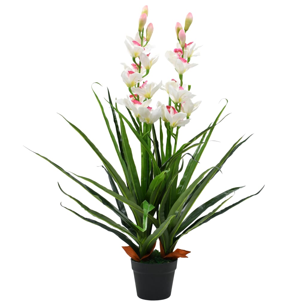 Pianta artificiale Vidaxl con orchideo cymbidio di cymbidio