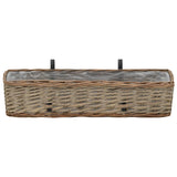 Vidaxl Balkon 2 PCs 60 cm Weiden mit PE -Futter