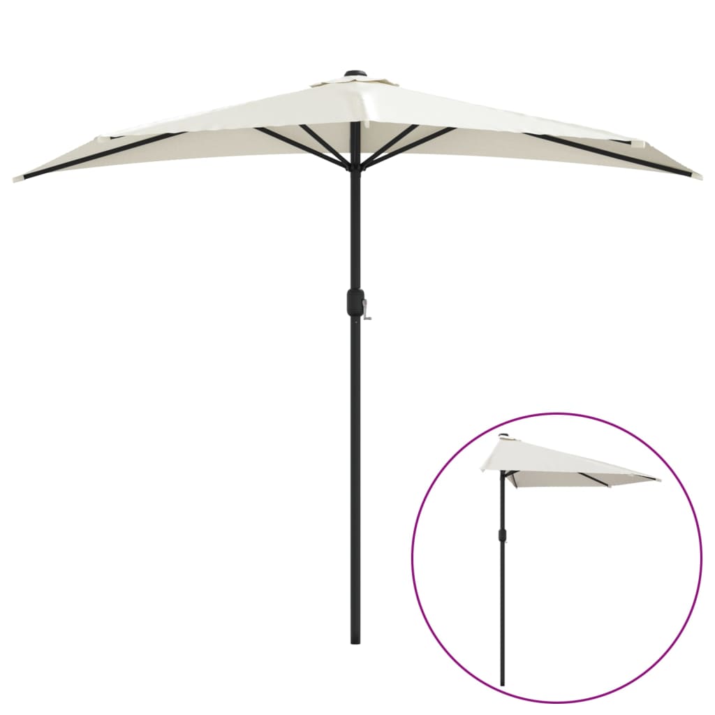 Vidaxl Balcony Parasol Halb