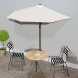 Vidaxl Balcony Parasol Halb