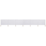 VidaXL Windshield 6 panels 800x80 cm fabric white