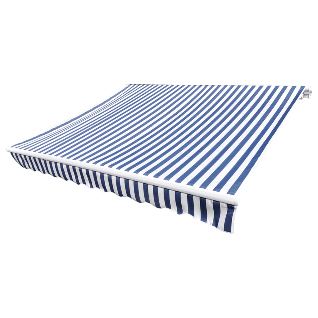 Vidaxl laifeldoek 450x300 cm platno modro in belo