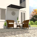 Vidaxl luifel extensible 150x150 cm anthracite