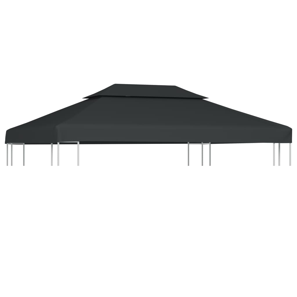 Vidaxl Prieverwak 2-sloj 4x3m 310 g m² antracit-obarvan