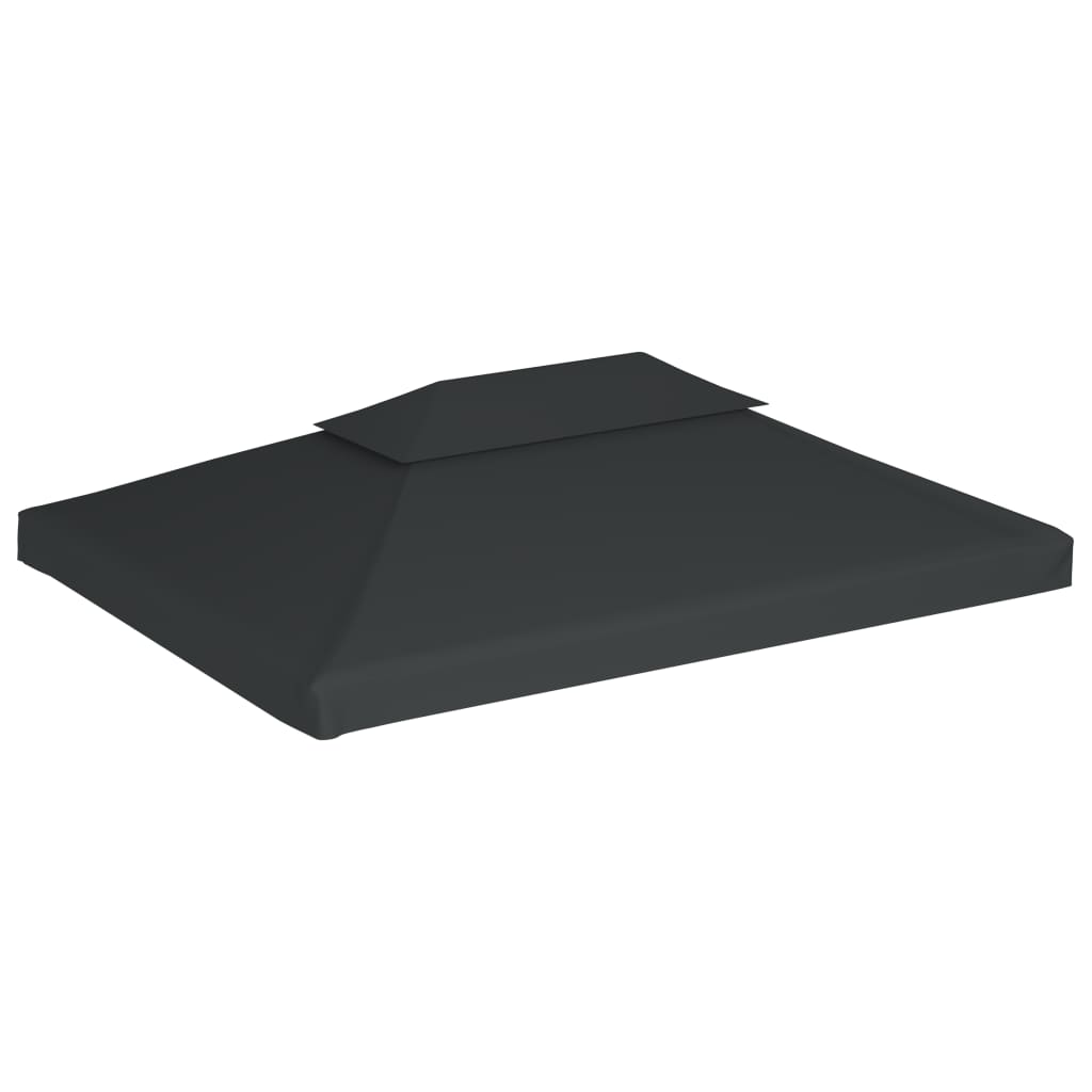 Vidaxl Prieverwak 2-sloj 4x3m 310 g m² antracit-obarvan