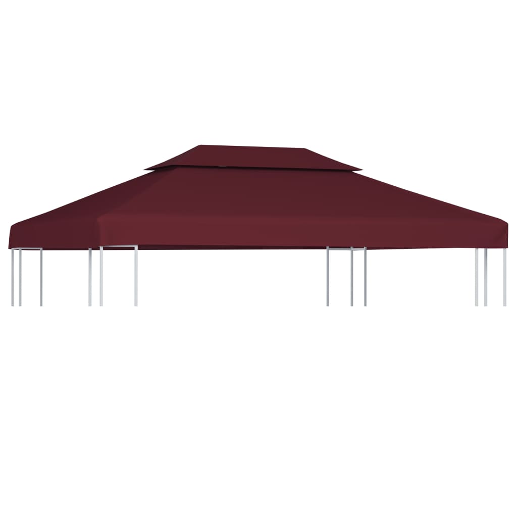 Vidaxl Prieverkak 2-sloj 4x3m 310 g m² Bordeaux