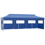 Vidaxl Folding tent pop-up with 5 side walls 3x9 m blue