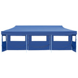 Vidaxl Folding tent pop-up with 5 side walls 3x9 m blue