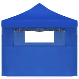Vidaxl Folding tent pop-up with 5 side walls 3x9 m blue
