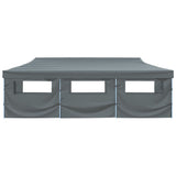 Vidaxl folding tent pop-up with 8 side walls 3x9 m anthracite