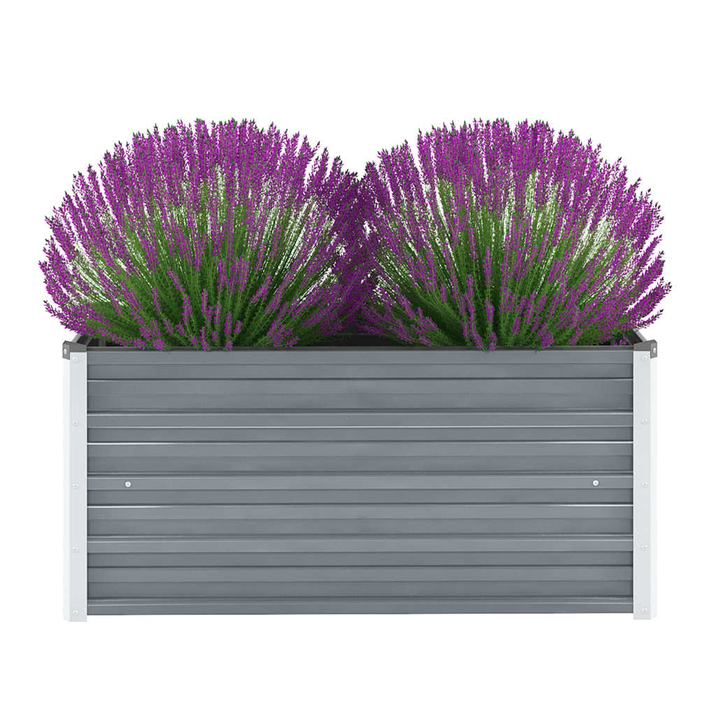 Vidaxl Planter Inserts 100x40x45 cm Galvanizovaná ocel šedá