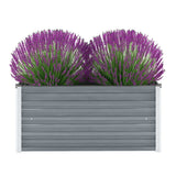 Vidaxl Planter Inserts 100x40x45 cm Galvanizovaná ocel šedá