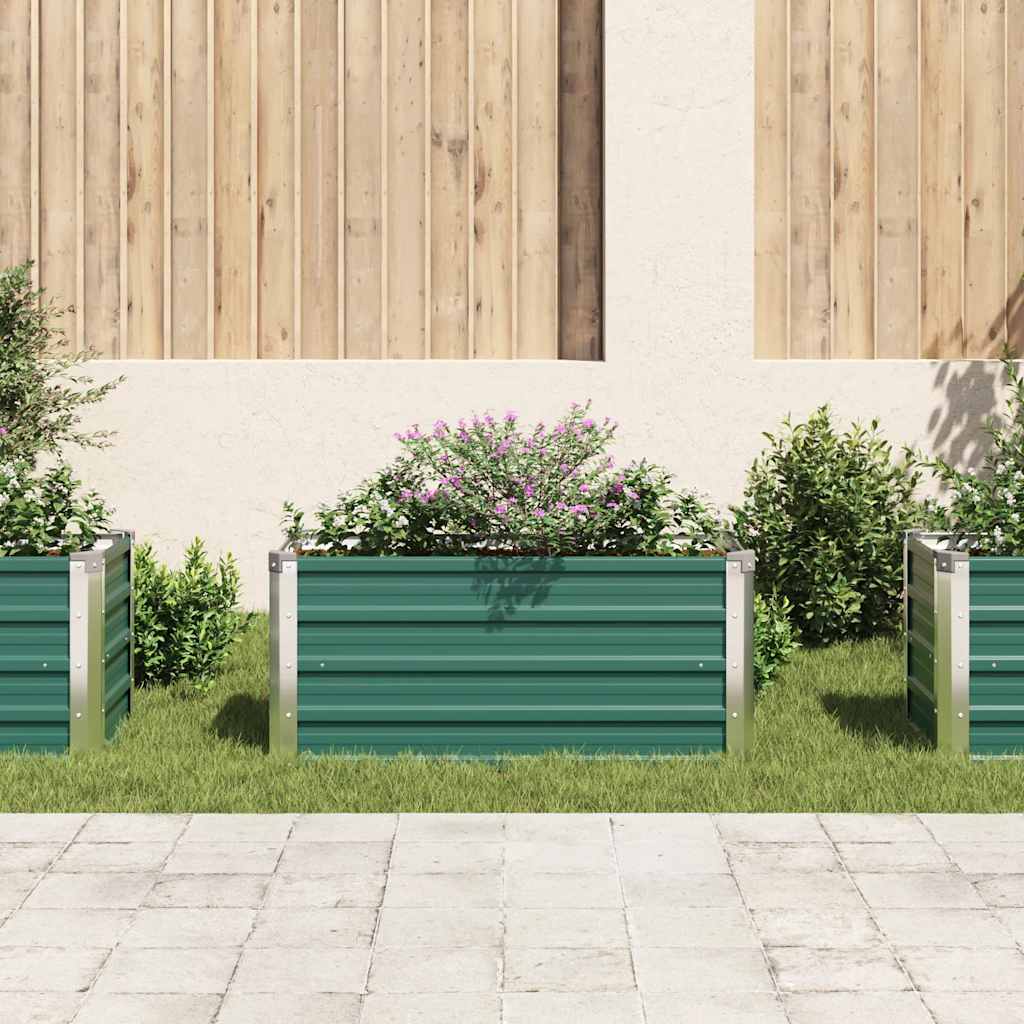 Vložka vidaxl vložte 100x40x45 cm galvanizovaná ocelová zelená