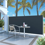 Vidaxl Windshield utvidbar 140x300 cm svart