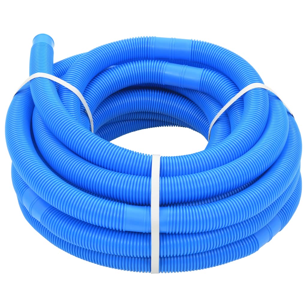 Tubo della piscina Vidaxl 38 mm 15 m blu