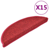VIDAXL 15 ST Pedalmatten 56x17x3 cm Bordeaux rot