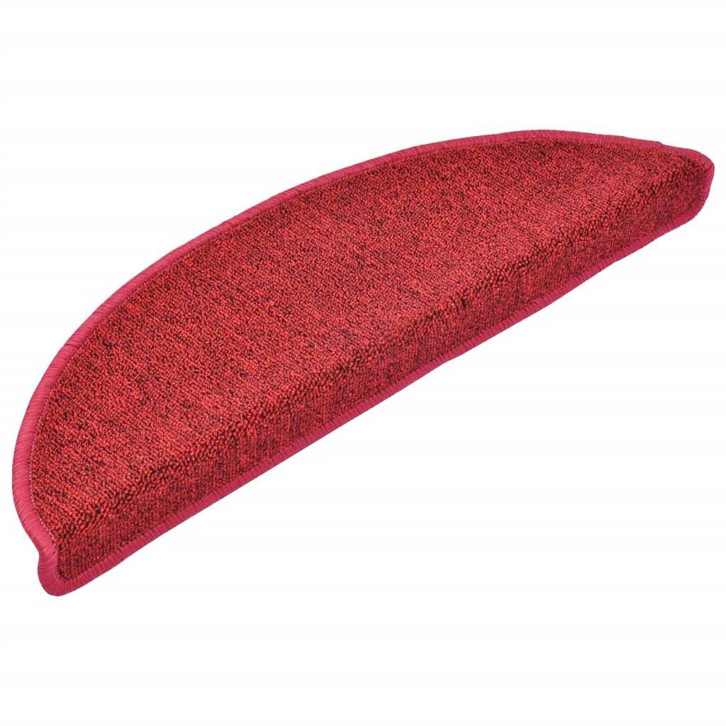 VIDAXL 15 ST Pedalmatten 56x17x3 cm Bordeaux rot