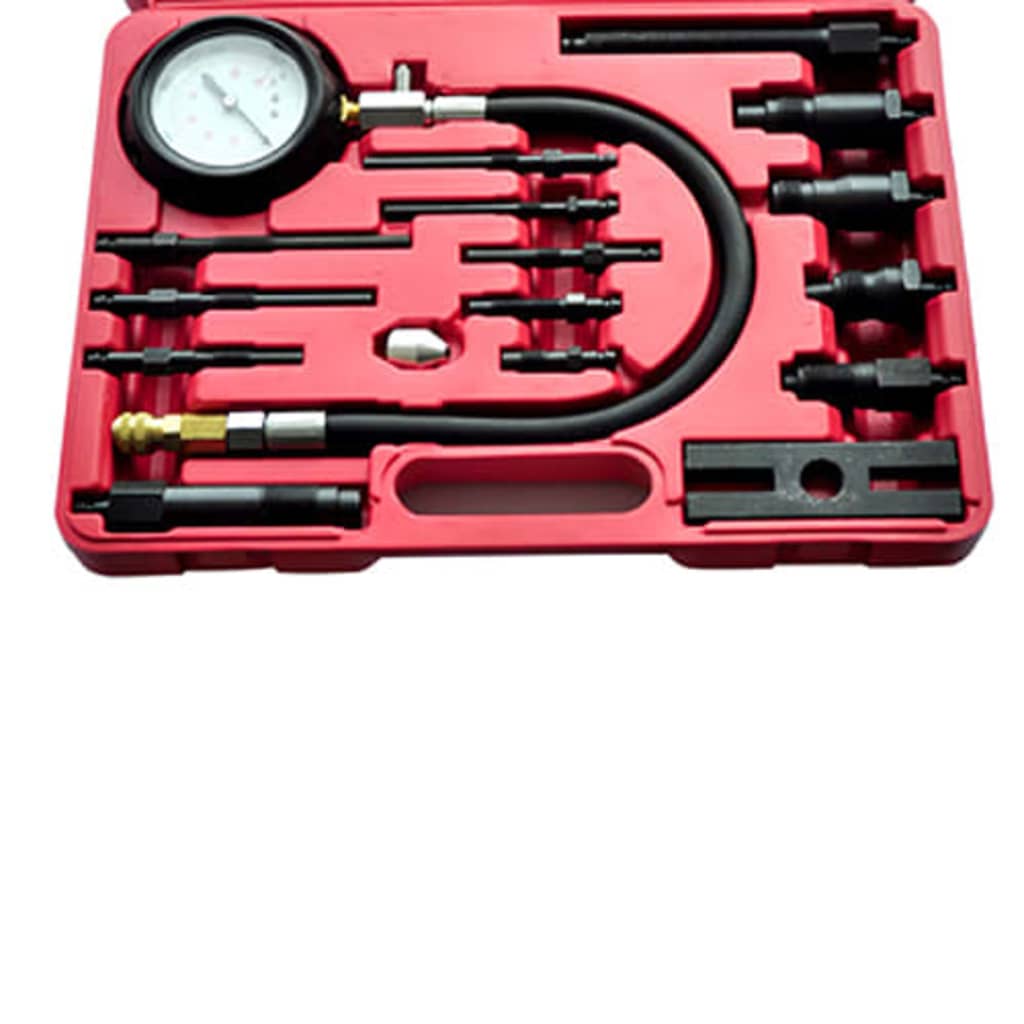 Vidaxl 17-part compression tester set for diesel engines