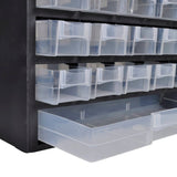 Vidaxl Toolbox plastika z 41 predali