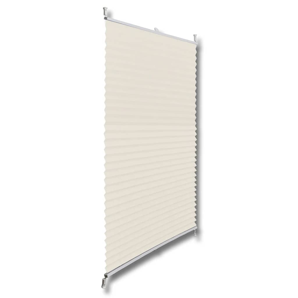 Vidaxl plisséjalind 40x125cm krém