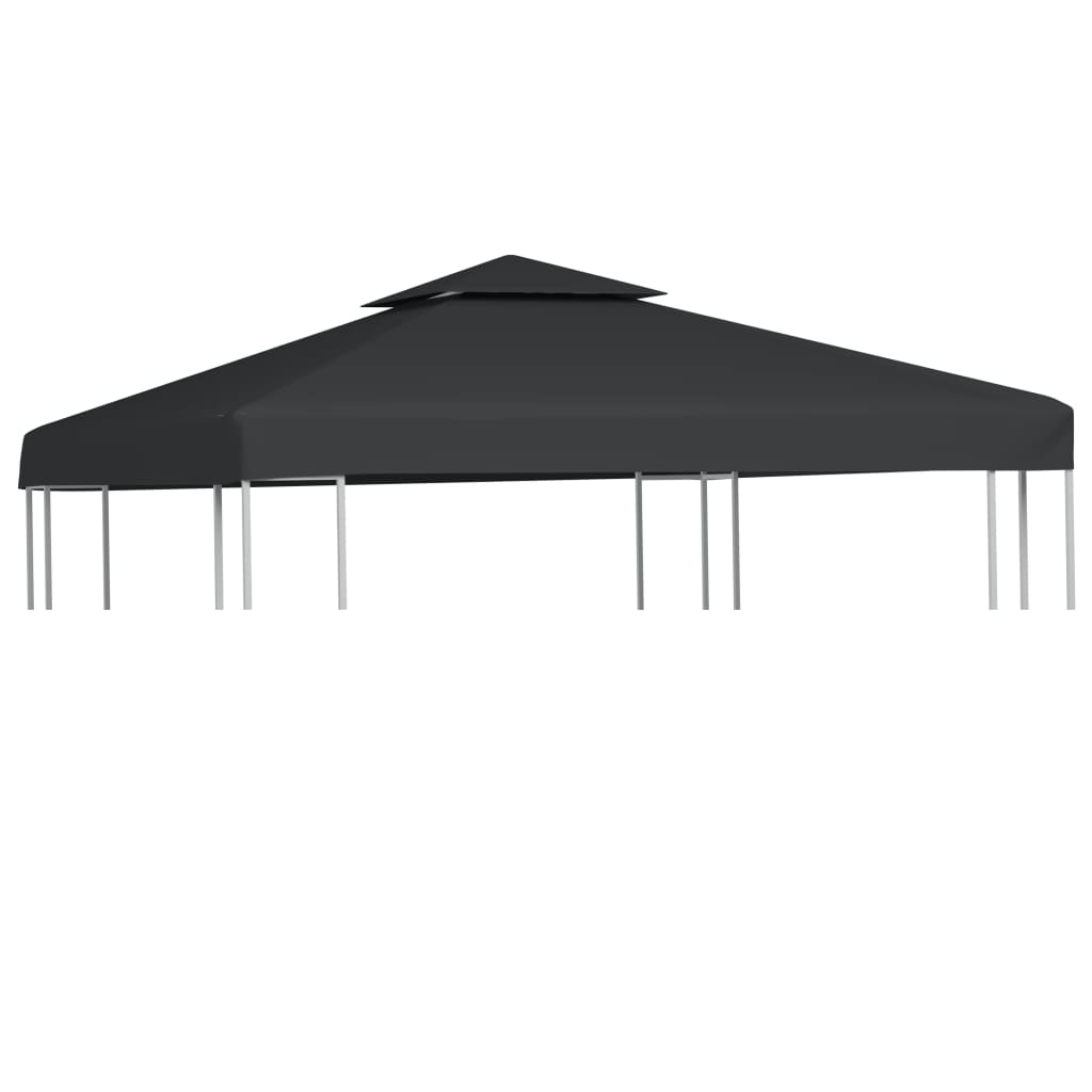 Vidaxl Sostituzione Tenda tessuto Arbor 310 g m² 3x3 m grigio scuro