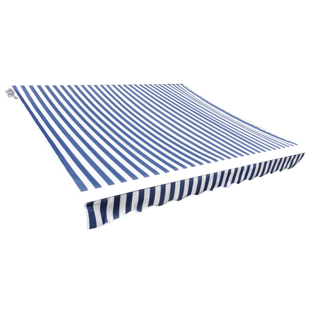 Vidaxl laifeldoek 3x2,5 m platno modro in belo