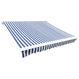 Vidaxl laifeldoek 3x2,5 m platno modro in belo