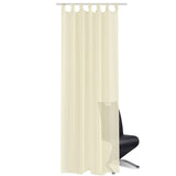 VidaXL curtains 2 ST translucent 140x225 cm crème