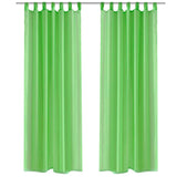 Vidaxl Vorhang Apfelgrün 140x175 cm (2 Stücke)