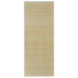 VidaXL carpet rectangular 80x200 cm bamboo natural