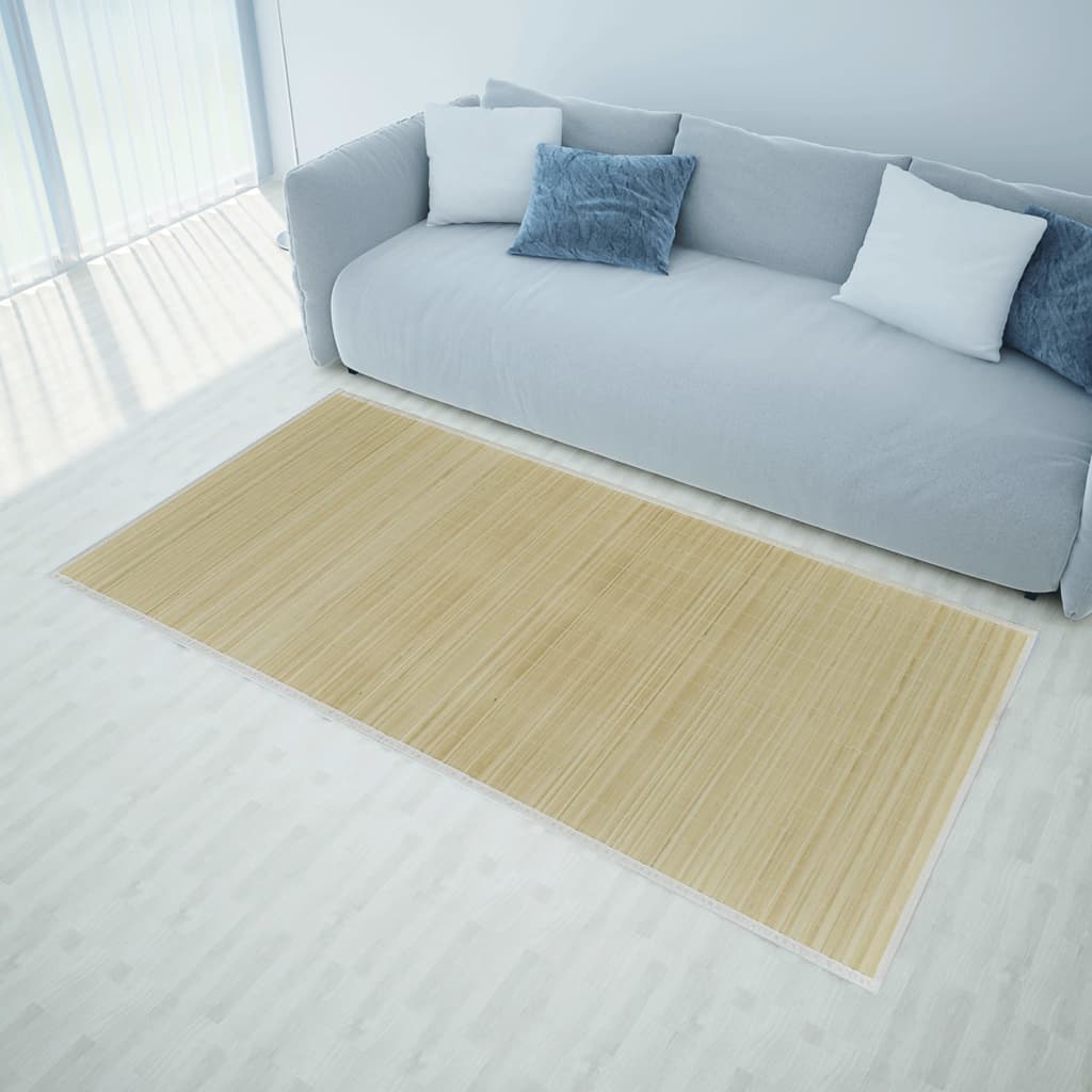 Vidaxel Teppech rechteckent 80x300 cm Bambus natierlech