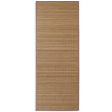 Vidaxl preproga pravokotna 80x200 cm bambusova rjava