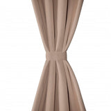 Vidaxl gardiner med metalringe 135 x 245 cm 2 stykker (fløde)