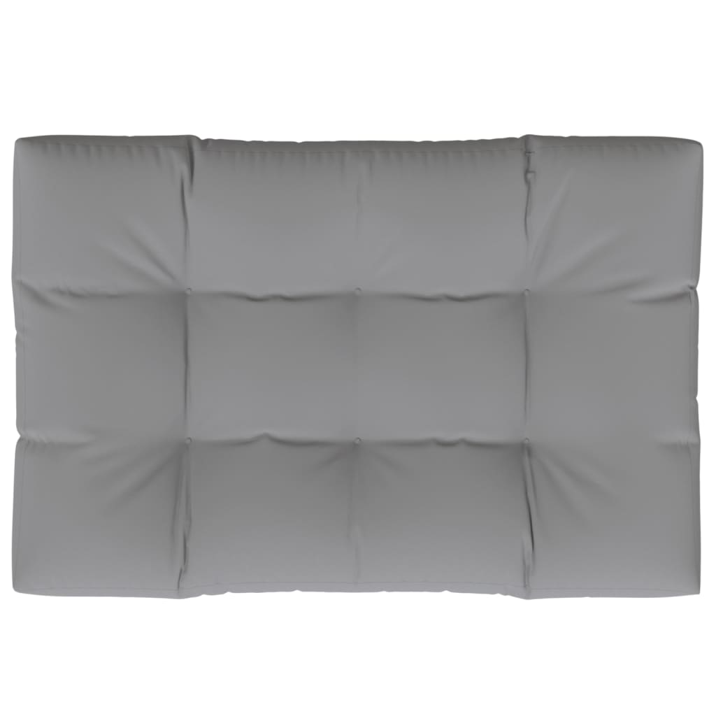 Vidaxl palletkussen 120 x 80 x 12 cm stof grijs