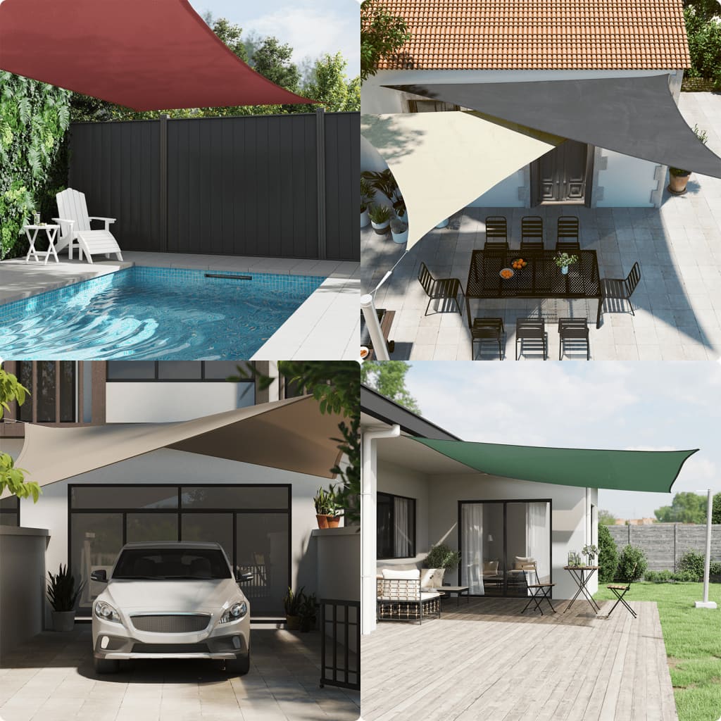 Vidaxl SunShade Triangular 3,6x3,6x3,6 m oxfordská textilie béžová