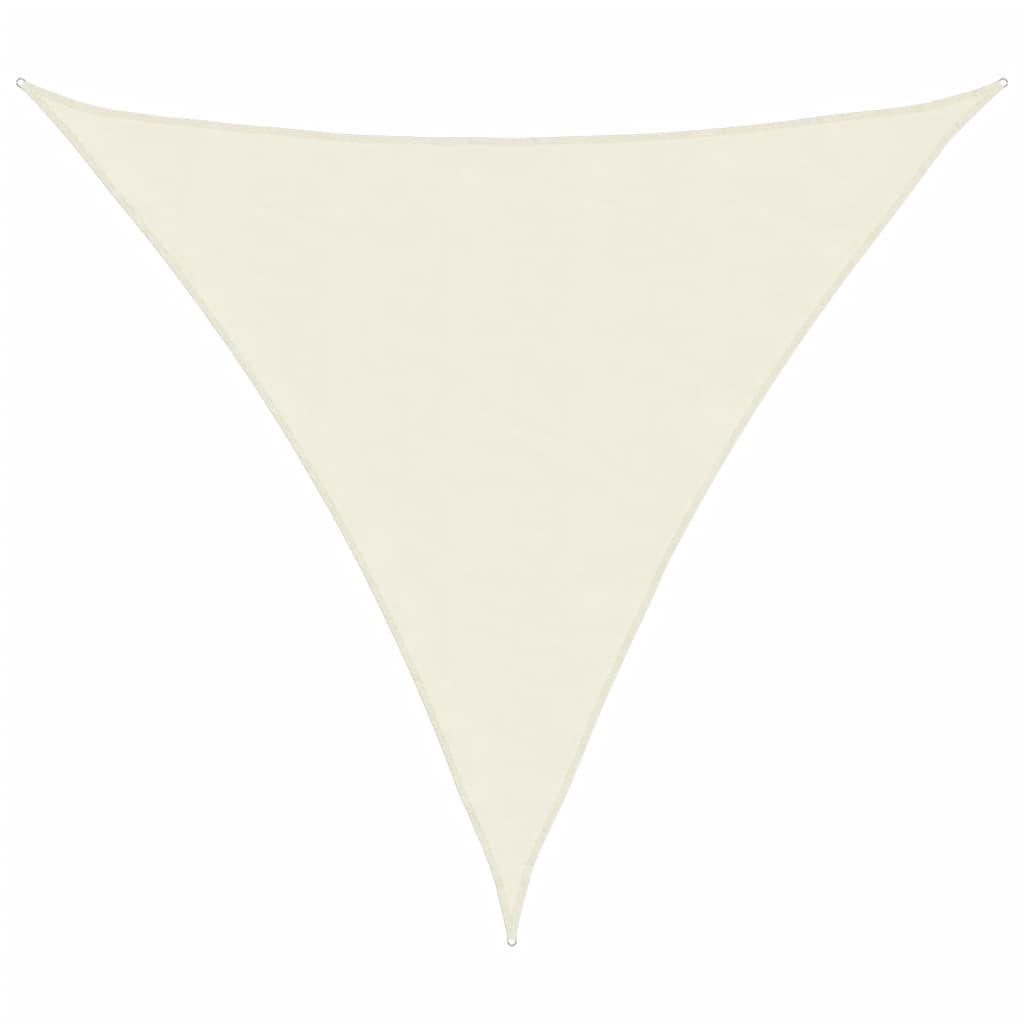Vidaxl SunShade Triangular 3,6x3,6x3,6 m oxford tkanin crèmewit
