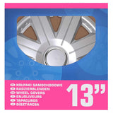 ProPlus hubcaps 4 St Cosmos 13 '' Silver colored